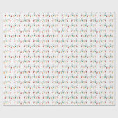 クリスマスライトラッピング紙 ラッピングペーパー (フラット)