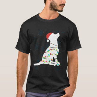クリスマスライトラブラドールリトリバーTシャツドッドロロ Tシャツ