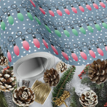 クリスマスライトレッド緑の夜の雪
