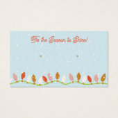 クリスマスライトロゴイヤリングディスプレイカード (正面)