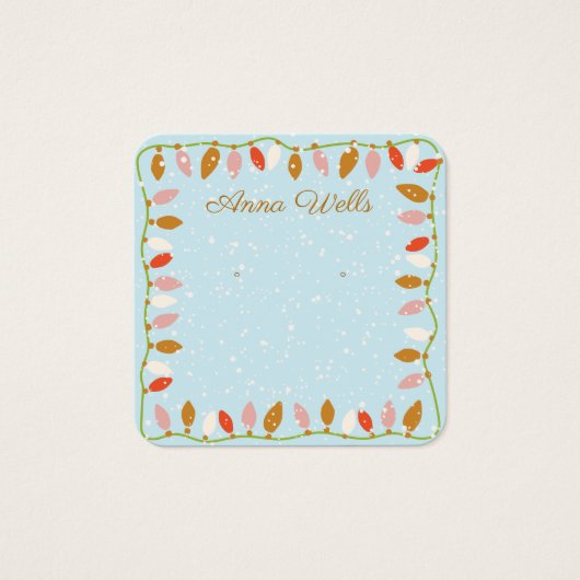 クリスマスライトロゴイヤリングディスプレイカード (正面)