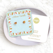 クリスマスライトロゴイヤリングディスプレイカード