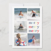 クリスマスライト両面フォト数々のカード シーズンカード (正面)