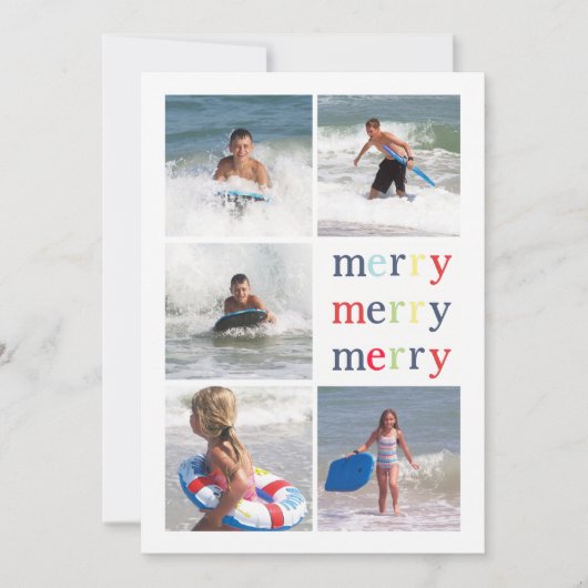 クリスマスライト両面フォト数々のカード シーズンカード (正面)