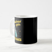 クリスマスライト人権ステッカー コーヒーマグカップ (正面左)