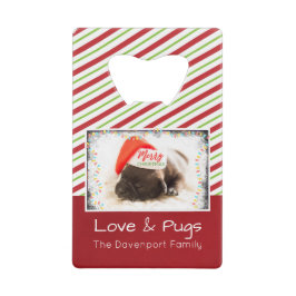 クリスマスライト付きサンタハットのクリスマスプグ クレジットカード栓抜き