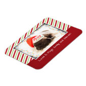 クリスマスライト付きサンタハットのクリスマスプグ マグネット (左側)