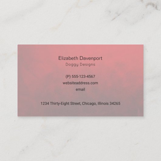 クリスマスライト付きサンタハットのクリスマスプグ 名刺 (裏面)