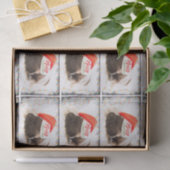 クリスマスライト付きサンタハットのクリスマスプグ 薄葉紙 (ギフト)