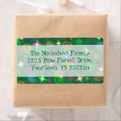 クリスマスライト住所 シールラージセンター文字 ラベル (インサイチュ)