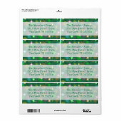 クリスマスライト住所 シールラージセンター文字 ラベル (フルシート)