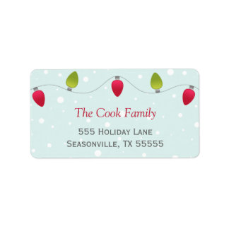 クリスマスライト住所 シール