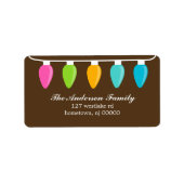 クリスマスライト住所 シール (正面)