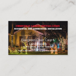 クリスマスライト写真のインストール 名刺