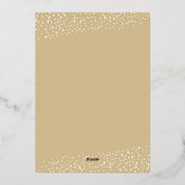 クリスマスライト写真 箔シーズンカード (裏面)