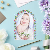 クリスマスライト冬の写真誕生のお知らせ アクリル招待状 (インサイチュ (ウェディング))