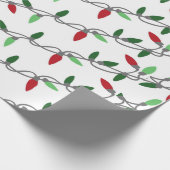 クリスマスライト列ギフトラッピング紙 ラッピングペーパー (角)