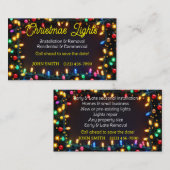 クリスマスライト名刺 名刺 (正面/裏面)