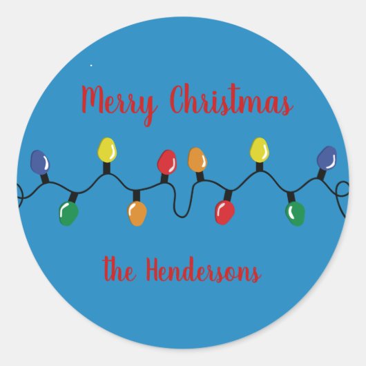 クリスマスライト大型バルブのカスタマイズ可能 ラウンドシール (正面)