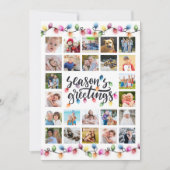 クリスマスライト季節のごあいさつ25枚 シーズンカード (正面)