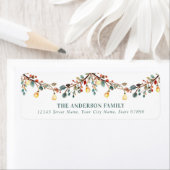 クリスマスライト差出人住所ラベル ラベル (インサイチュ)