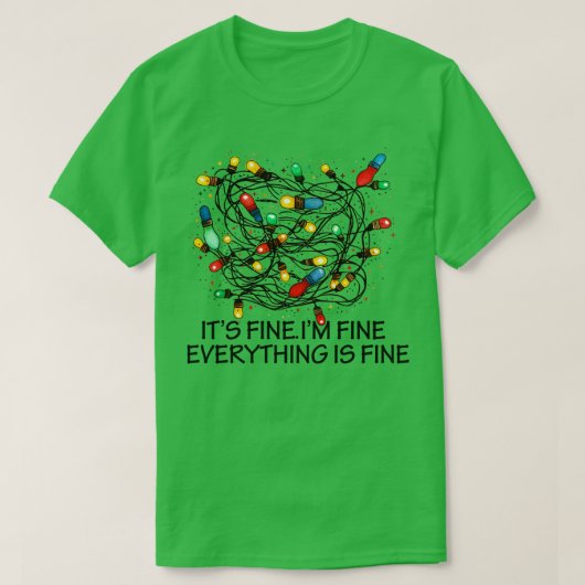 クリスマスライト引用文 Tシャツ (デザイン正面)