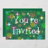 クリスマスライト'招待されました'招待 招待状