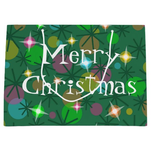 クリスマスライト文字抱き枕大 ラージペーパーバッグ (正面)