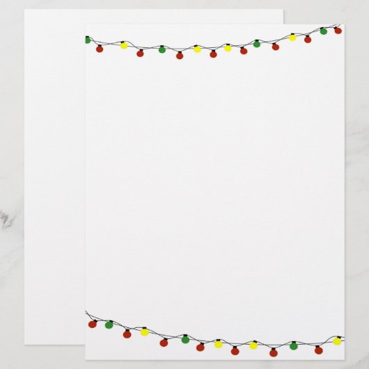 クリスマスライト文房具 (正面/裏面)