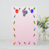 クリスマスライト文房具 便箋 (スタンド正面)