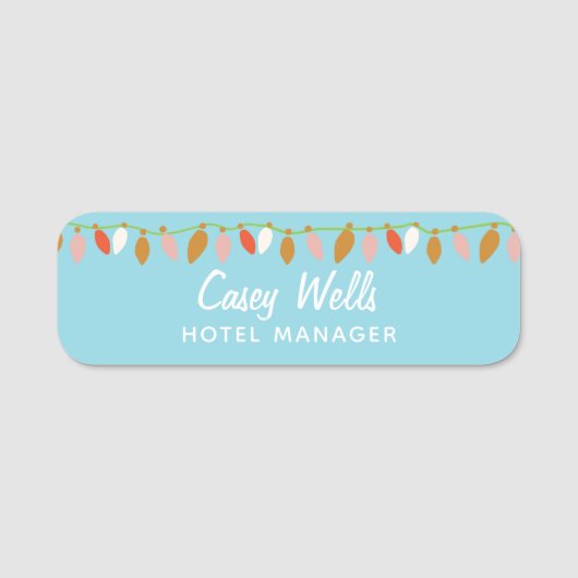 クリスマスライト社員 名札 (正面)