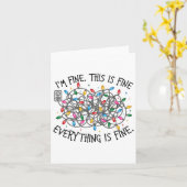 クリスマスライト私は素晴らしすべて素晴らしクリスマス カード (黄色い花)