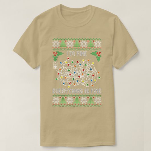 クリスマスライト私は素晴らしすべて116素晴らしだ Tシャツ (デザイン正面)