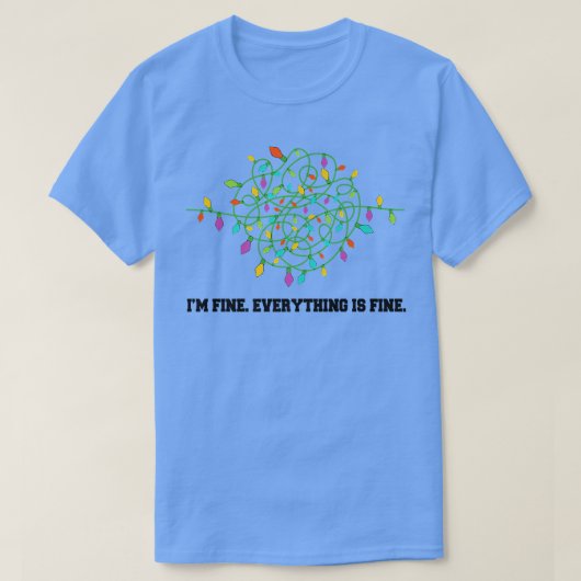 クリスマスライト素晴らしは全て醜い素晴らし Tシャツ (デザイン正面)