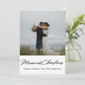 クリスマスライト結婚したクリスマスの新着写真 シーズンカード (スタンド正面)