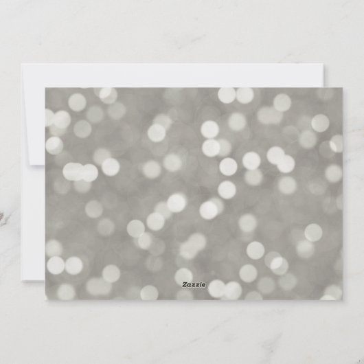 クリスマスライト結婚したクリスマスフォトオーバーレイ シーズンカード (裏面)