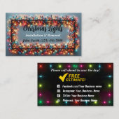 クリスマスライト設置名刺 名刺 (正面/裏面)