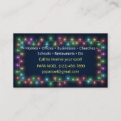 クリスマスライト設置名刺 名刺 (裏面)