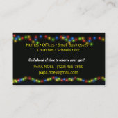 クリスマスライト設置名刺 名刺 (裏面)