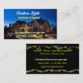 クリスマスライト設置名刺 名刺 (正面/裏面)