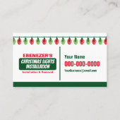 クリスマスライト設置名刺 名刺 (正面)