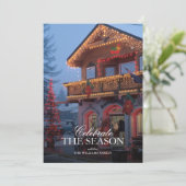 クリスマスライト飾における小さな町の店 招待状 (スタンド正面)