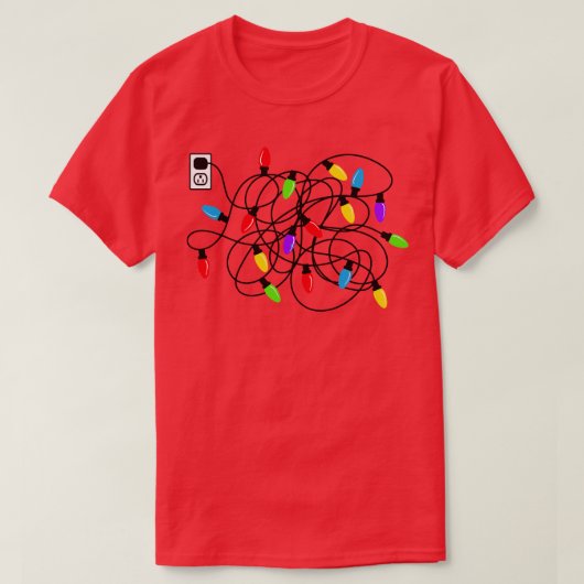 クリスマスライト1 Tシャツ (デザイン正面)