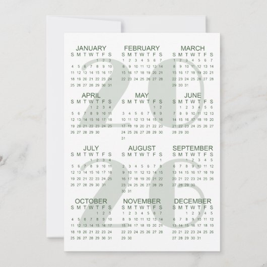 クリスマスライト24フォトコラージュ2026カレンダー シーズンカード (裏面)