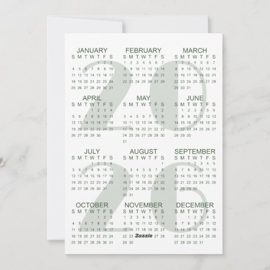 クリスマスライト24フォトコラージュ2026カレンダー シーズンカード (裏面)