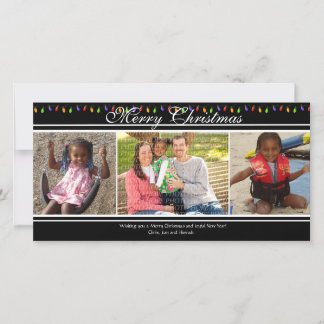 クリスマスライト3写真クリスマスカード シーズンカード