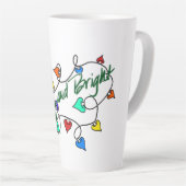 クリスマスライト カフェラテマグ (右アングル)