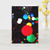 クリスマスライト カード (黄色い花)