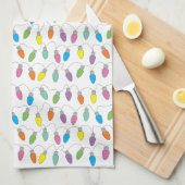 クリスマスライト キッチンタオル (四つ折り)