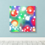 クリスマスライト キャンバスプリント (インサイチュ (ウッドフロア))